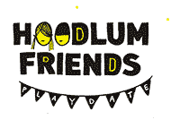 Logotype for 'Hoodlum Friends Playdate'